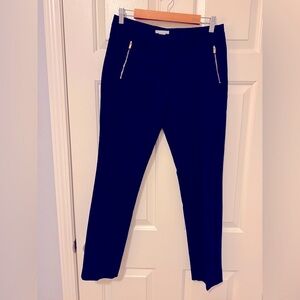 Elegant Navy Blue Women's Pants